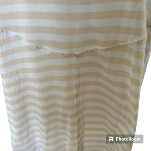 Cabi Tank Top Large Beige Tan Comeback Style 5762.Neutral Stripes Sleeveless - Picture 5 of 7